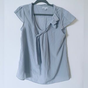 Gap maternity blouse top light grey gray size small